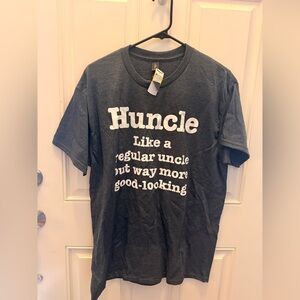Mens Hunkle Like A Normal Uncle But Way Better Looking T Shirt Funny Large NEW